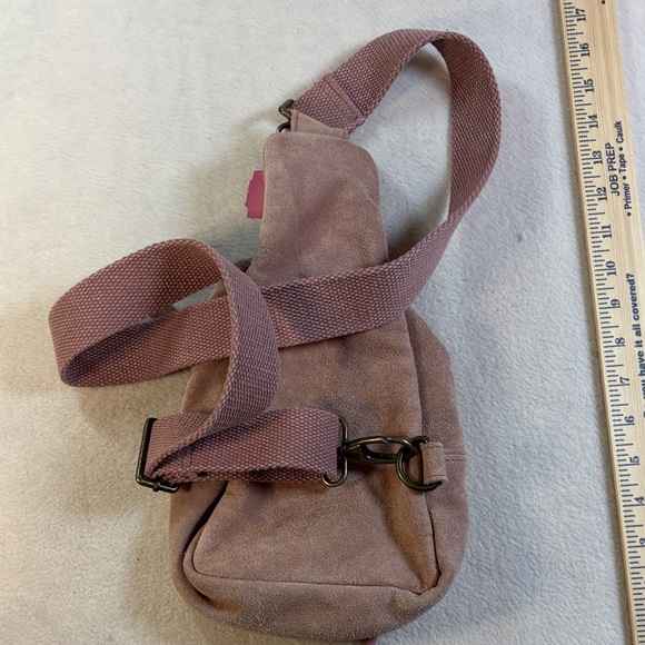 Free People Mauve Canvas Crossbody Sling Bag - Picture 7 of 8